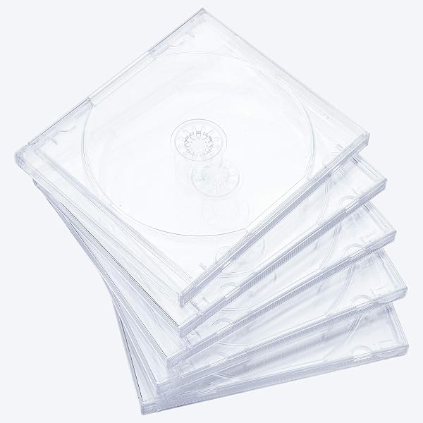 Amazon.com: Maxtek 10.4 mm Standard Single Clear CD Jewel Case